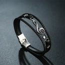 Pulseira MUSICAL Couro Premium - FRETE GRÁTIS