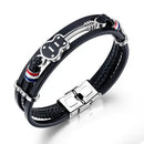 Pulseira MUSICAL Couro Premium - FRETE GRÁTIS
